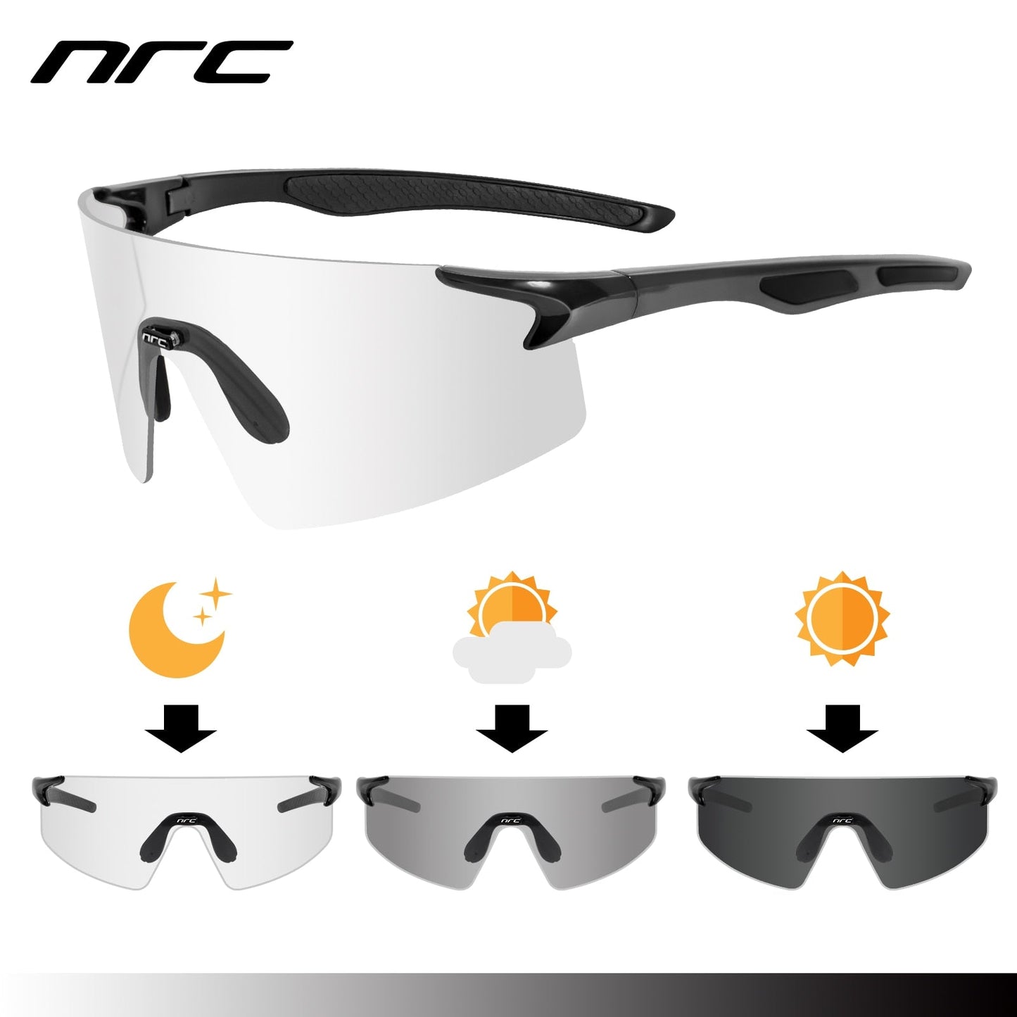 NRC™ UV400 Triple Lens Cycling Sunglasses