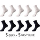 Bamboo Fiber Luxuriously Soft Breathable Antibacterial Socks For Men (10 pairs)