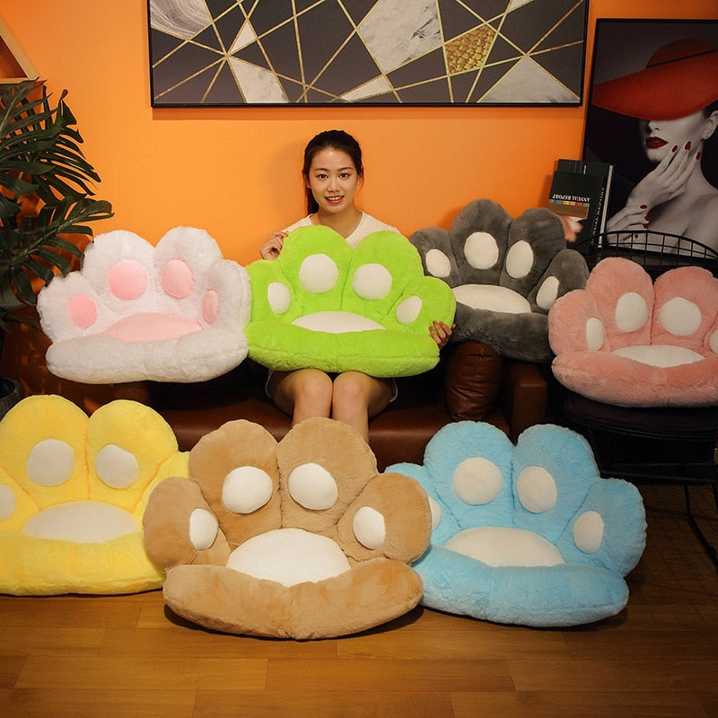 Soft Plush Paw Seat Cushion