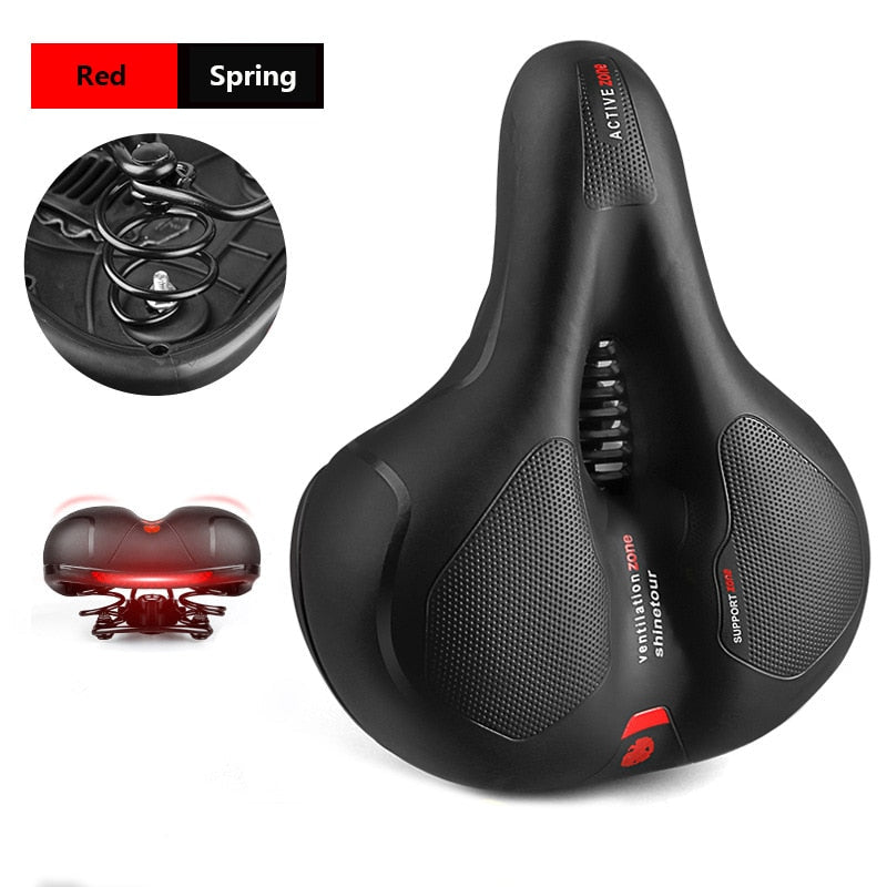 Ultra-Comfortable Shock Absorbing Bicycle Saddle
