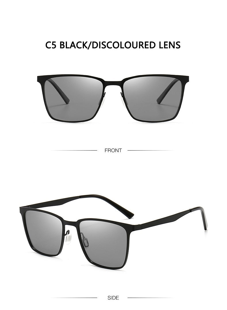 Classic Square Frame Polarized Sunglasses