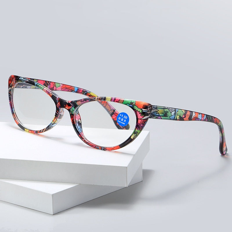Seemfly™ Ladies Floral Prescription Reading Glasses