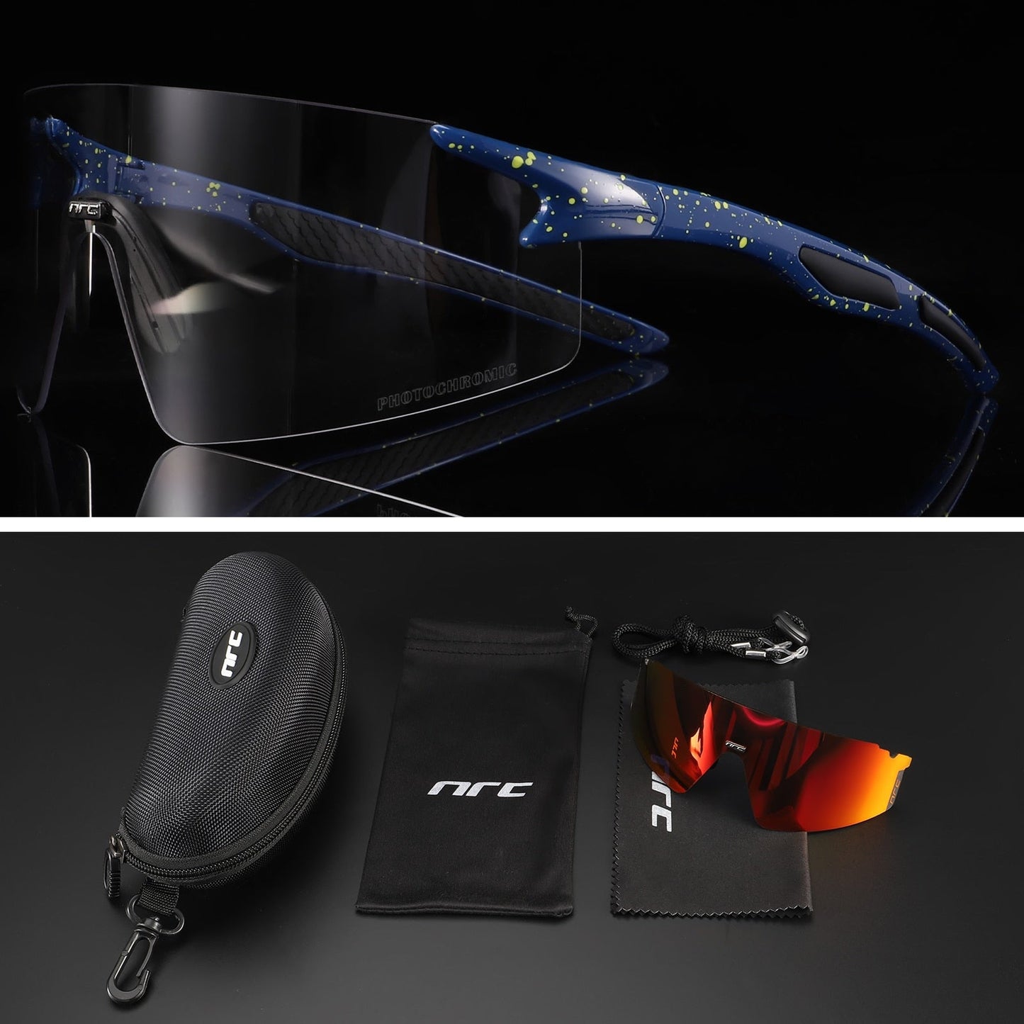 NRC™ UV400 Triple Lens Cycling Sunglasses