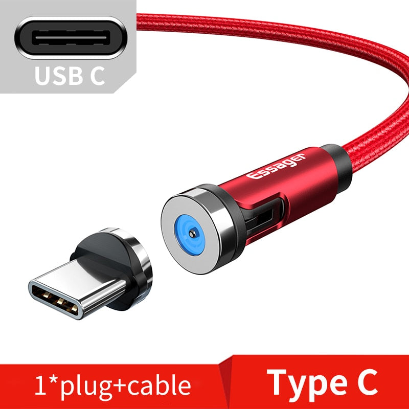 Magnetic Rotating Smart Fast Charging Cable