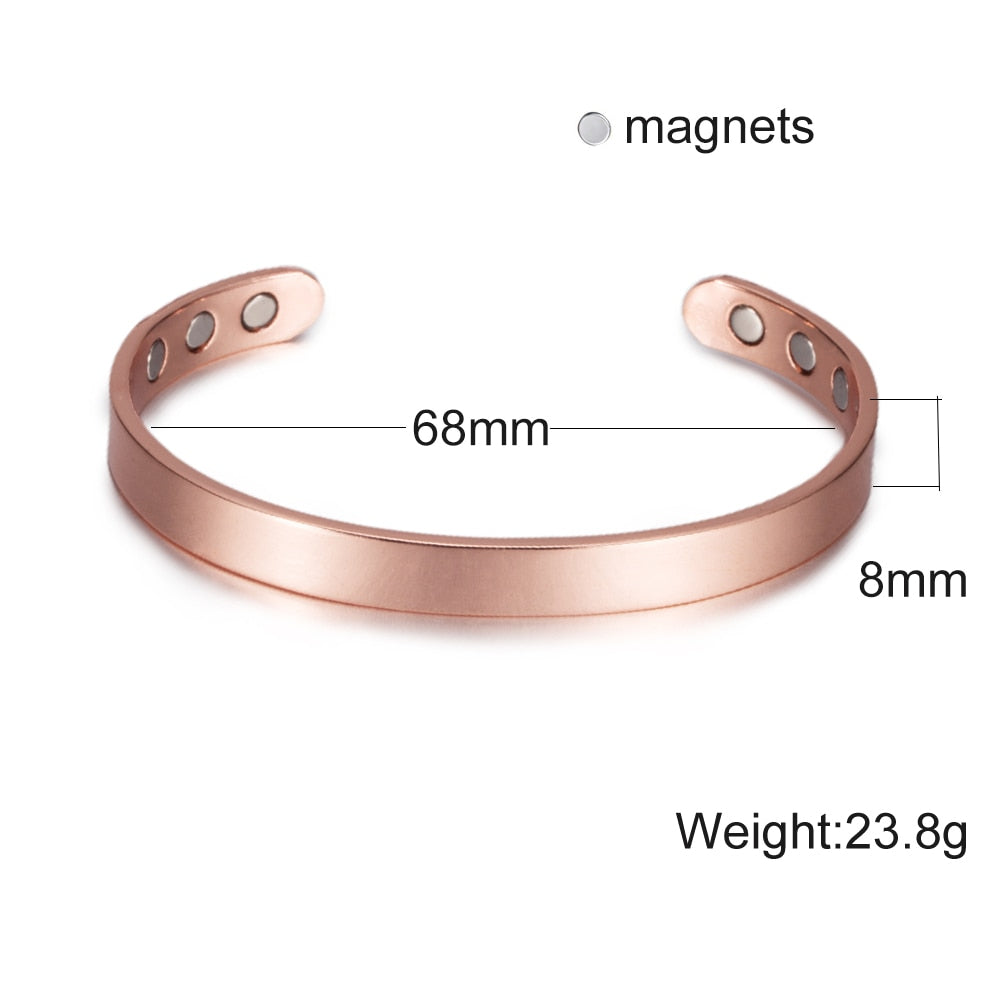 Pure Copper Magnetic Therapy Health Bracelet