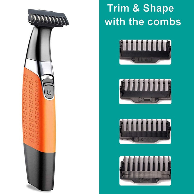 Rechargeable Waterproof Unisex Full Body Shaver