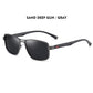 Polarized Square Metal Sunglasses For Men