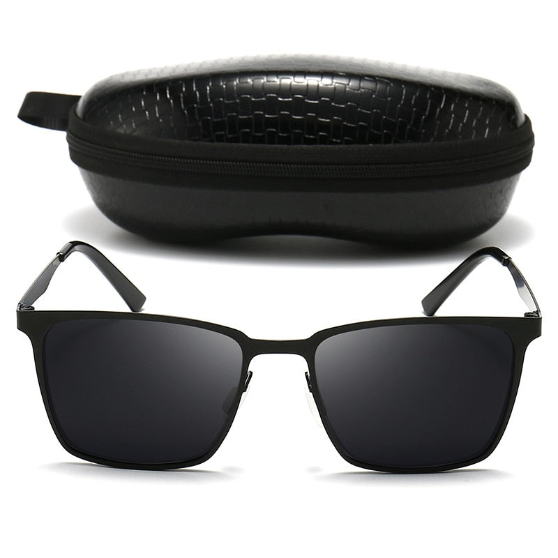 Classic Square Frame Polarized Sunglasses