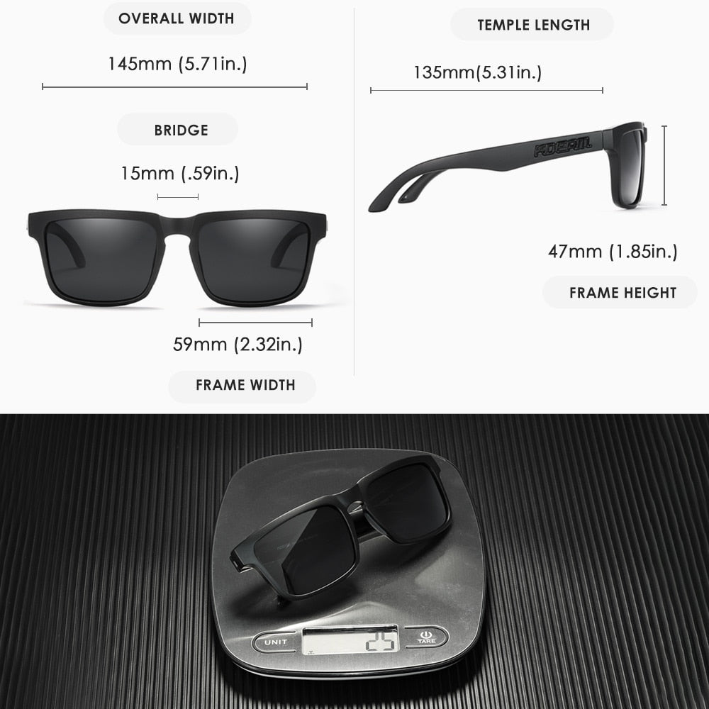 KDEAM Ultra-Stylish Square Polarized Sunglasses