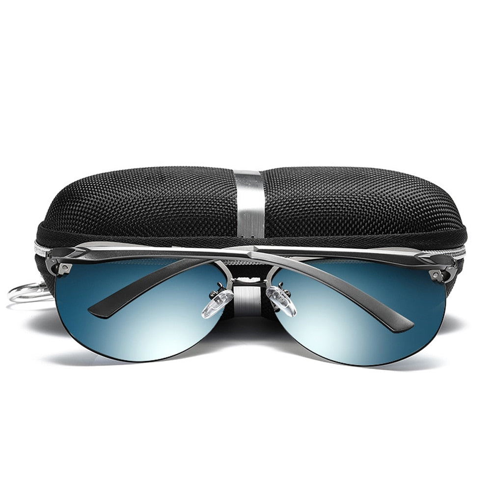 Mirror Pilot Design Polarized Sunglasses