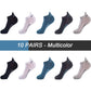 High Quality Breathable Cotton Ankle Mesh Socks (10Pairs )