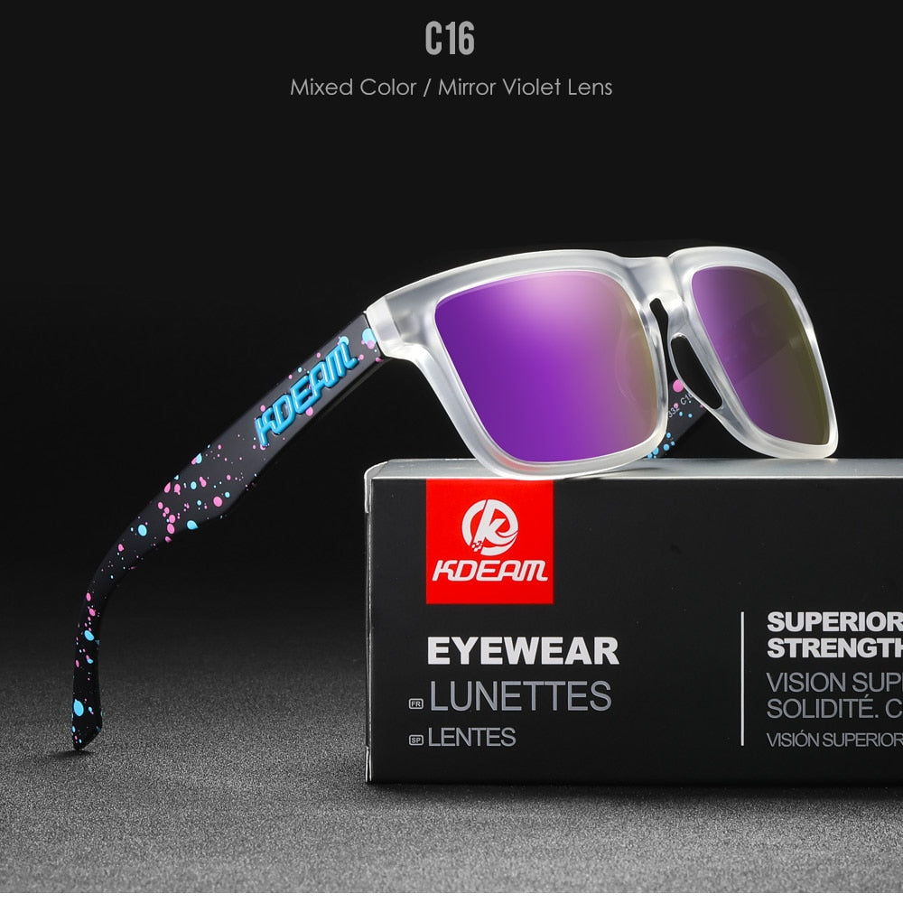 KDEAM Ultra-Stylish Square Polarized Sunglasses