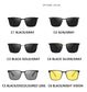 Classic Square Frame Polarized Sunglasses