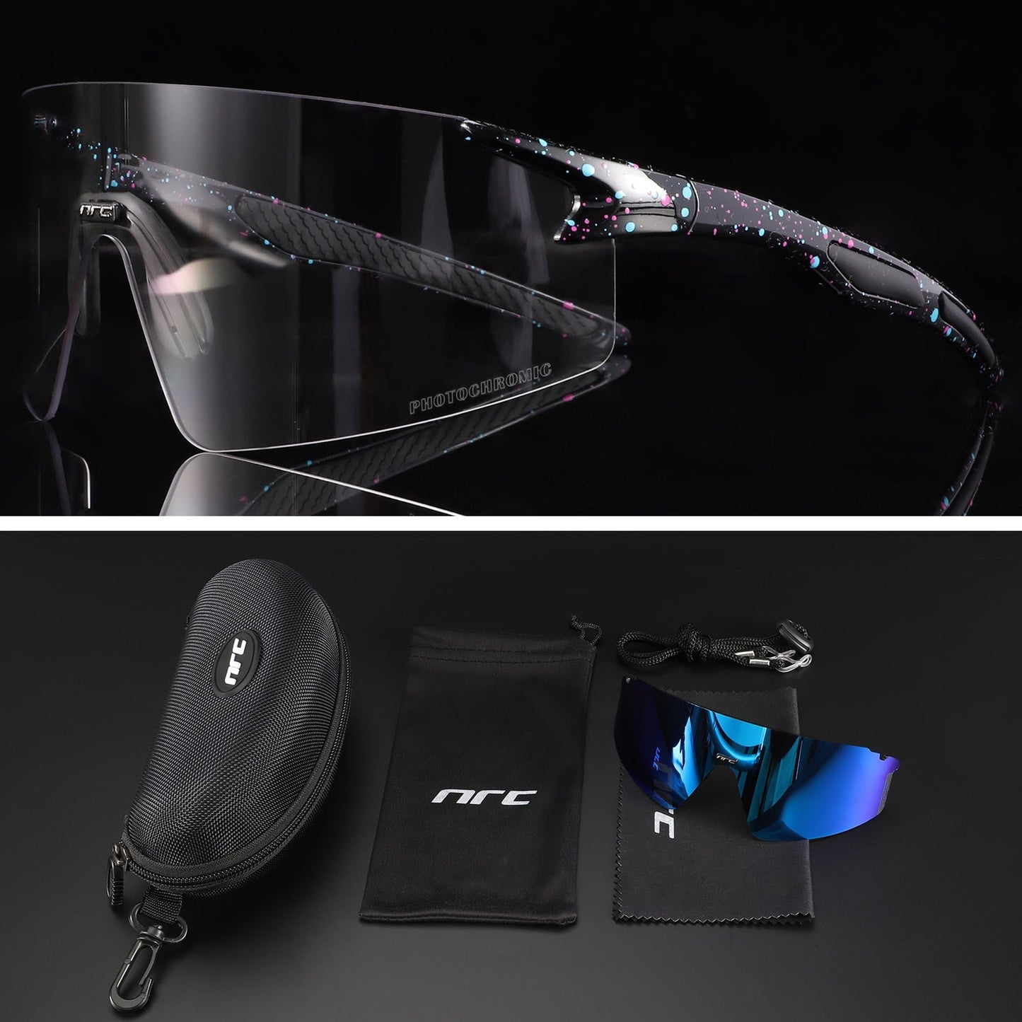 NRC™ UV400 Triple Lens Cycling Sunglasses