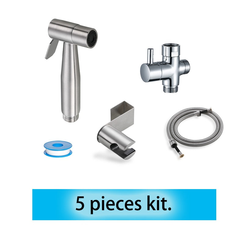 Stainless Steel Bidet Sprayer Bathroom Set