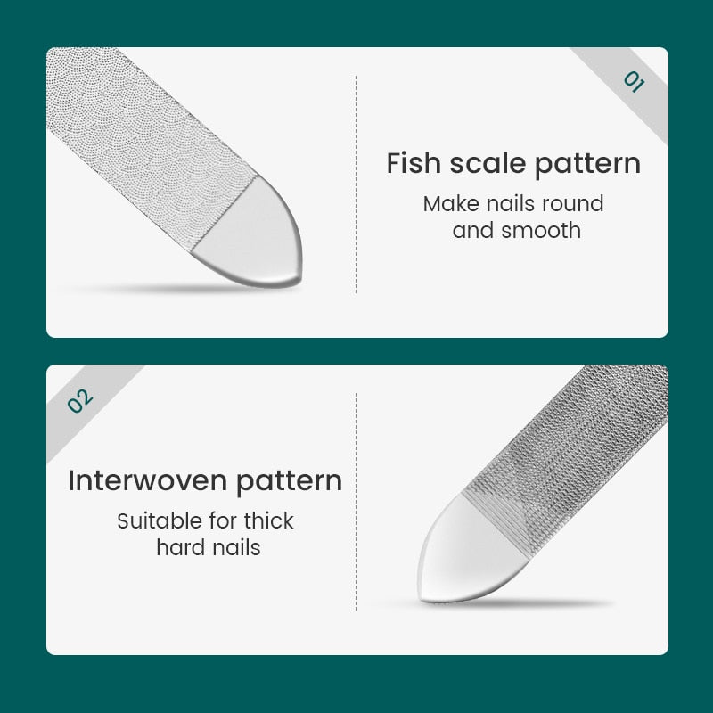MR.GREEN™ Medical-Grade Stainless Steel Double-Sided Nail File