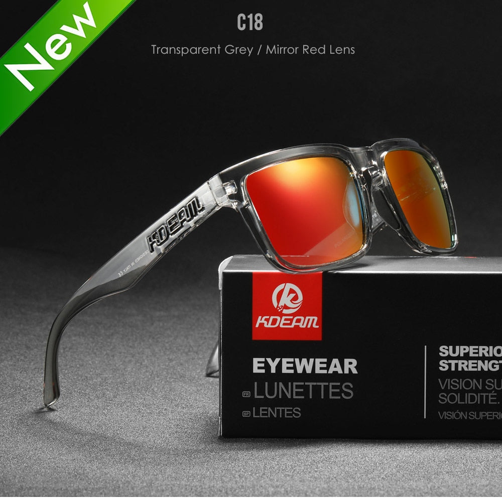 KDEAM Ultra-Stylish Square Polarized Sunglasses