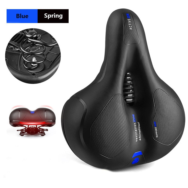 Ultra-Comfortable Shock Absorbing Bicycle Saddle