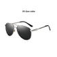Luxury Pilot Polarized Metal Sunglasses