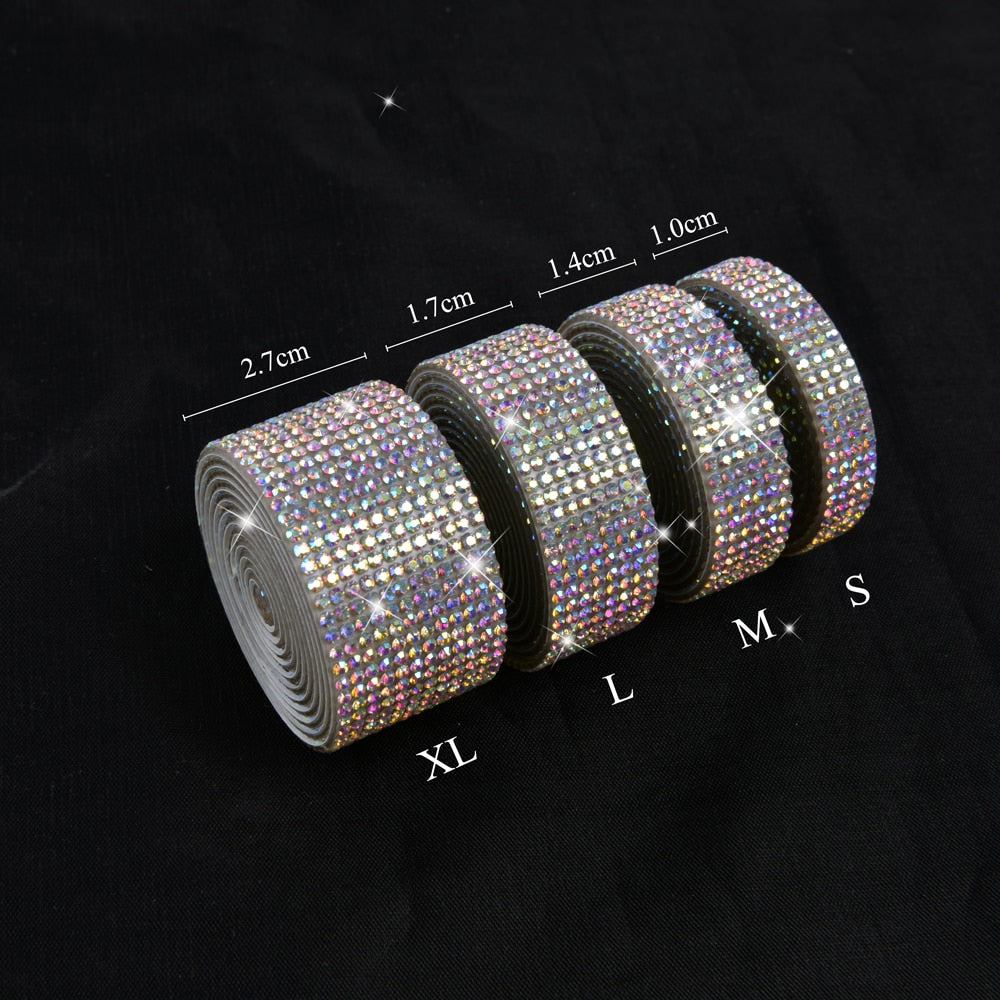 Self-Adhesive Crystal Rhinestone DIY Decoration  Tape