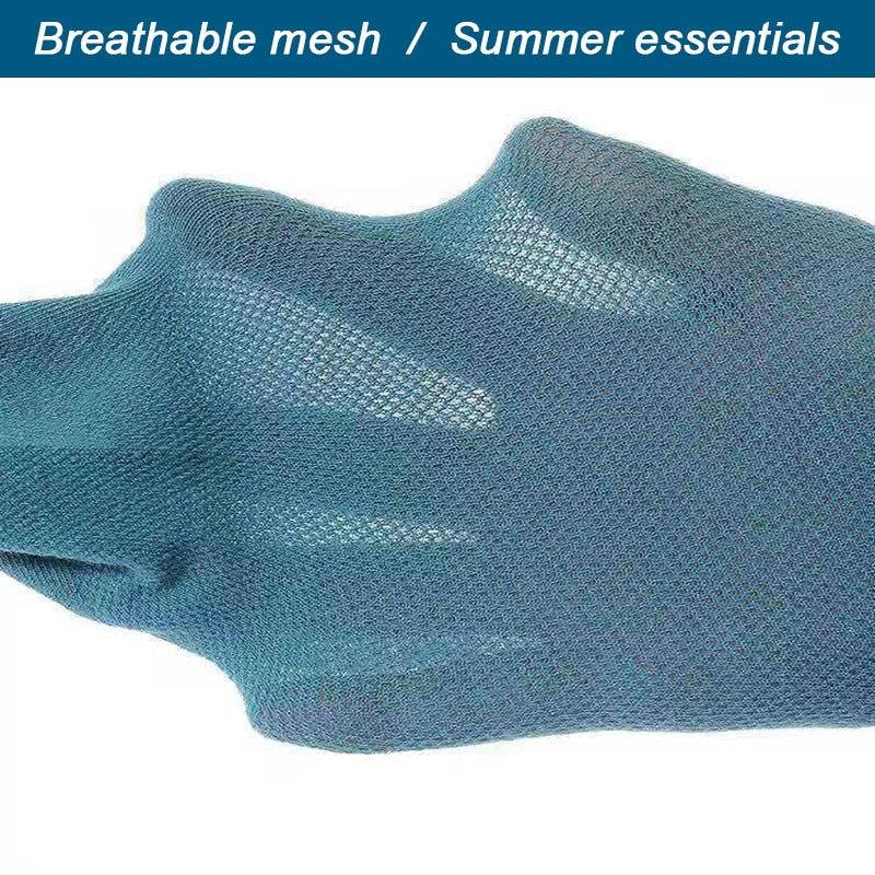High Quality Breathable Cotton Ankle Mesh Socks (10Pairs )