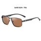 Polarized Square Metal Sunglasses For Men