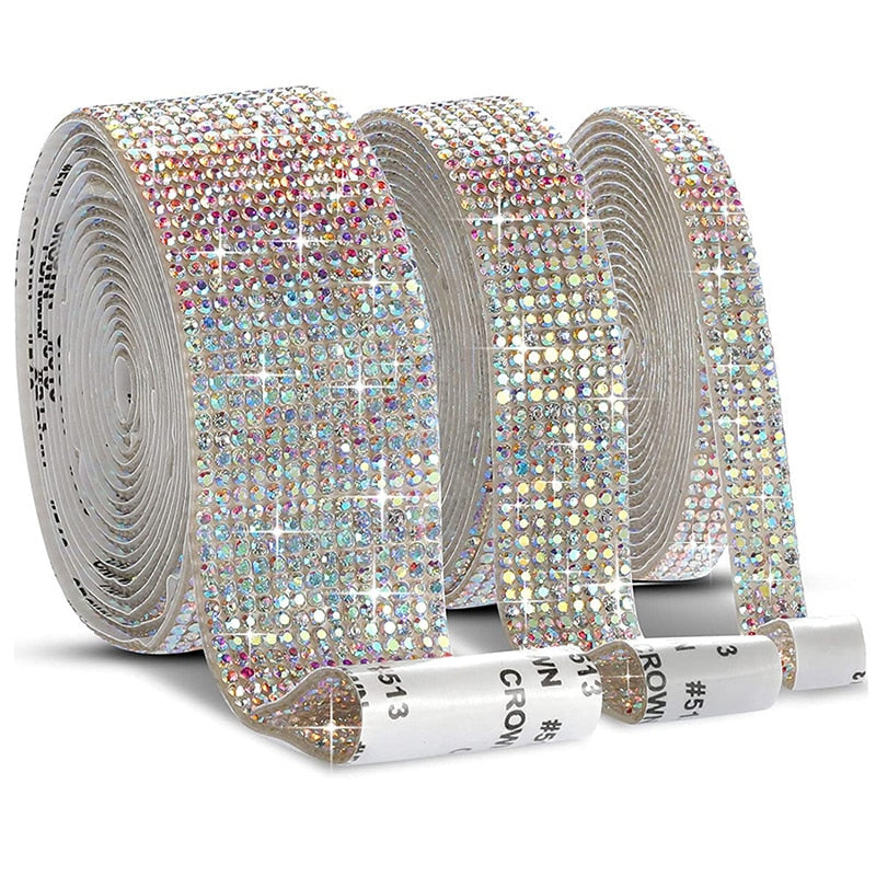 Self-Adhesive Crystal Rhinestone DIY Decoration  Tape