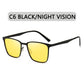 Classic Square Frame Polarized Sunglasses