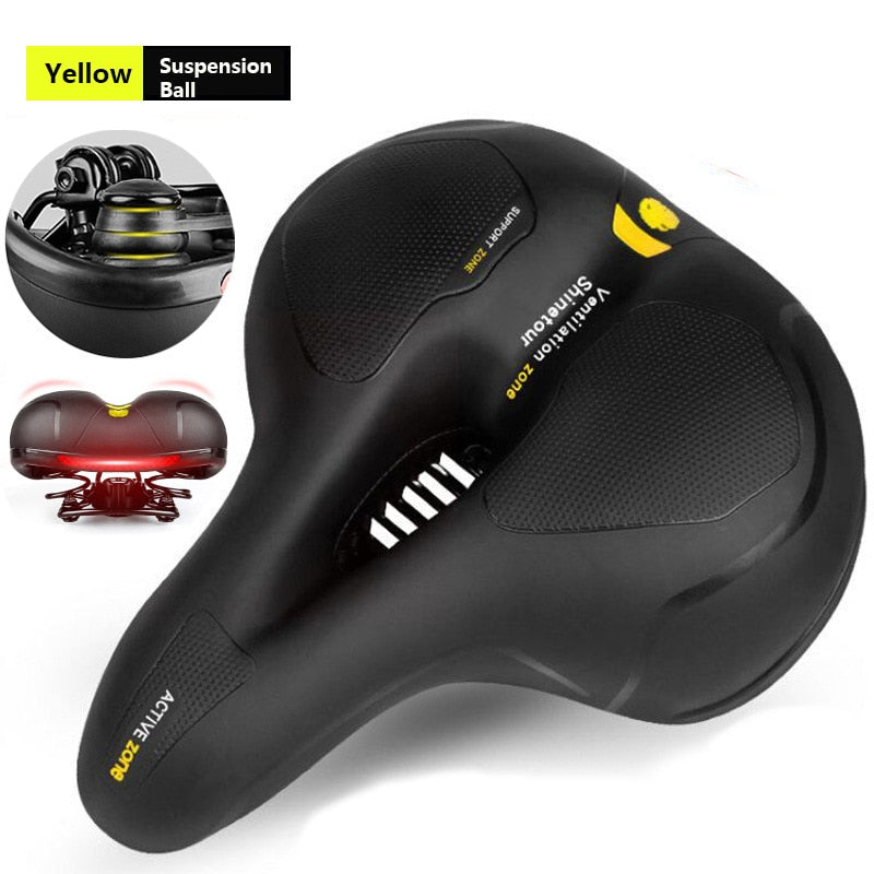Ultra-Comfortable Shock Absorbing Bicycle Saddle