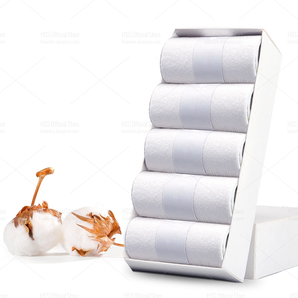 Premium Cotton Breathable Business Socks for Men (5/10 Pairs)