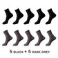 Bamboo Fiber Luxuriously Soft Breathable Antibacterial Socks For Men (10 pairs)