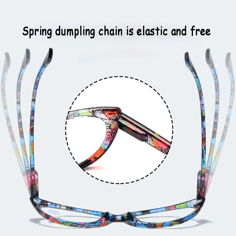Seemfly™ Ladies Floral Prescription Reading Glasses