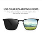 Classic Square Frame Polarized Sunglasses