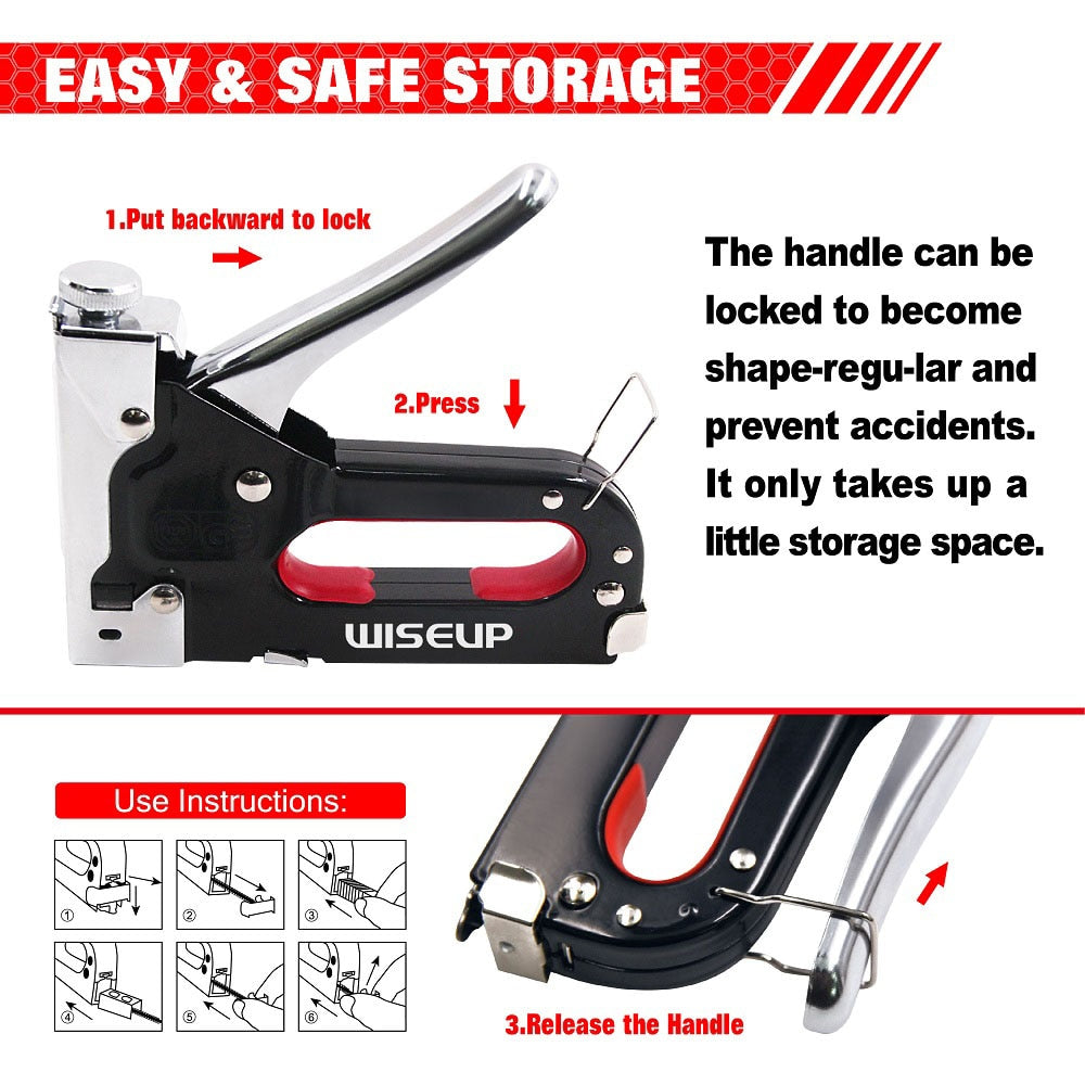 Heavy-Duty 3 In 1 Stapler Gun