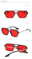 Retro Double Bridges Gradient Sunglasses