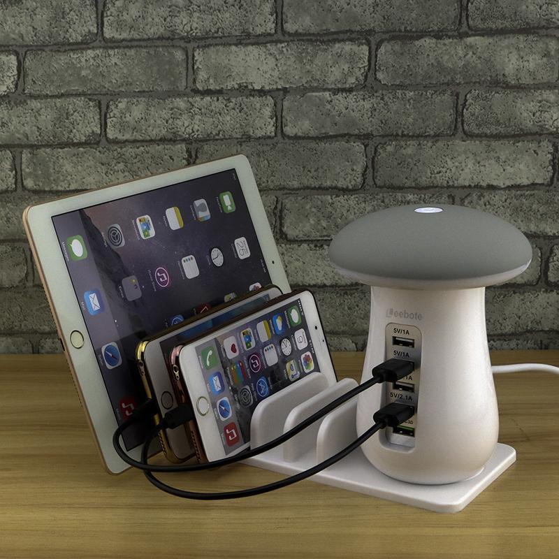 Smartshroom™ Multi Port USB Charger & Night Lamp - Indigo-Temple