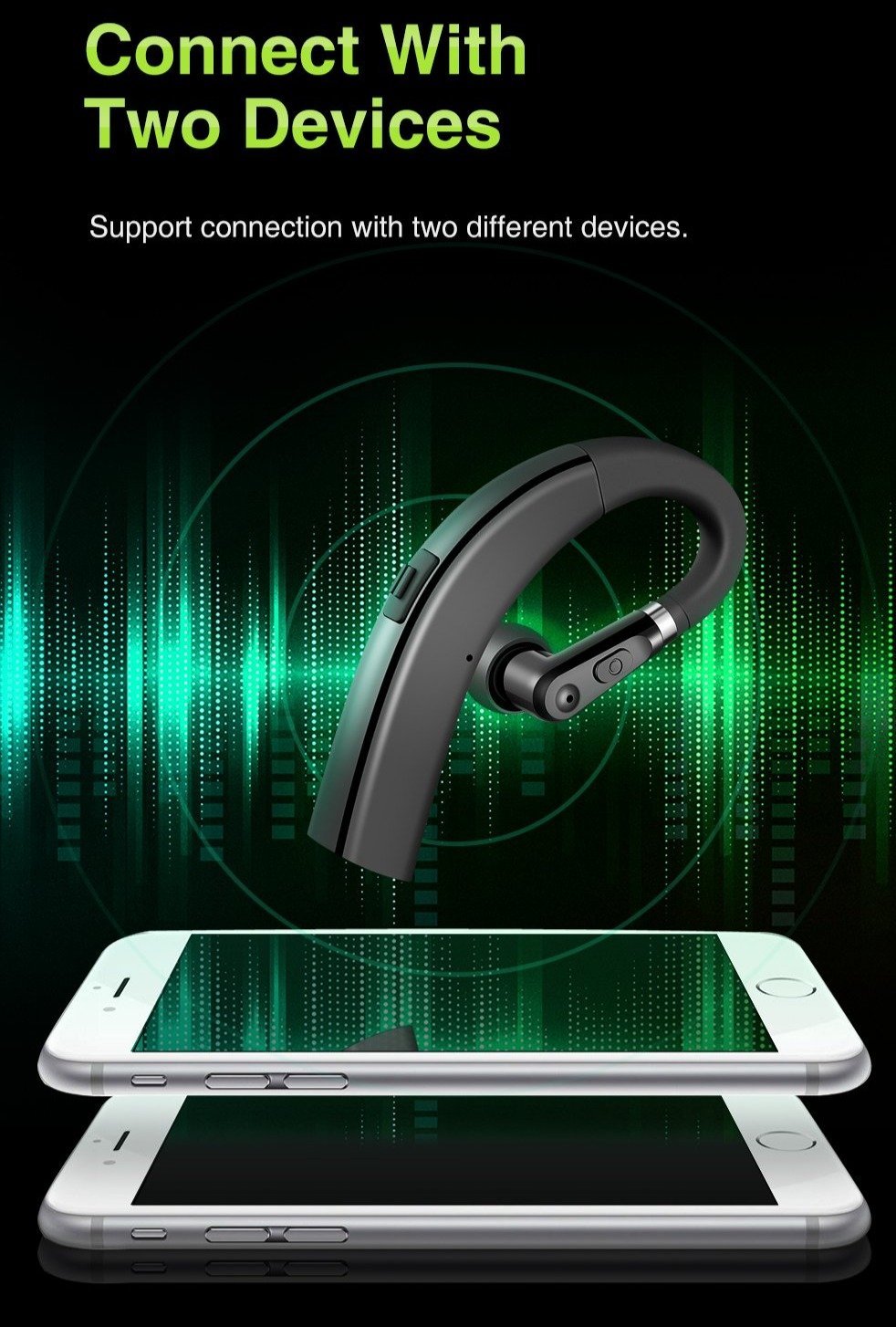M11™ Bluetooth 5.0 HD Smart Ear Hook Headset