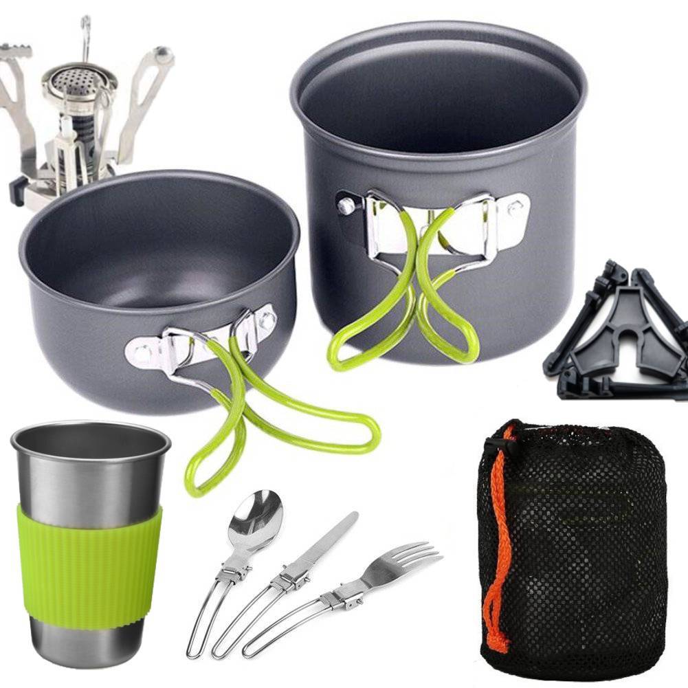 Ultimate Compact Outdoor Cookware Set - Indigo-Temple