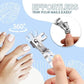 Long Handle Design 360° Rotating Head Smart Nail Clipper
