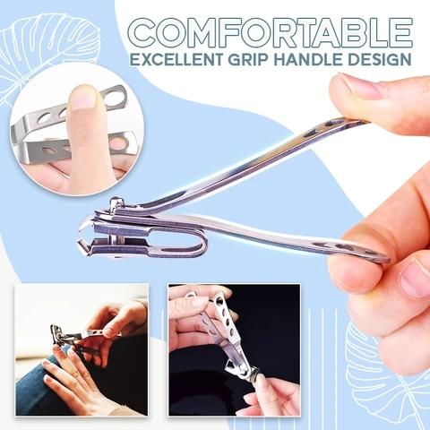 Long Handle Design 360° Rotating Head Smart Nail Clipper