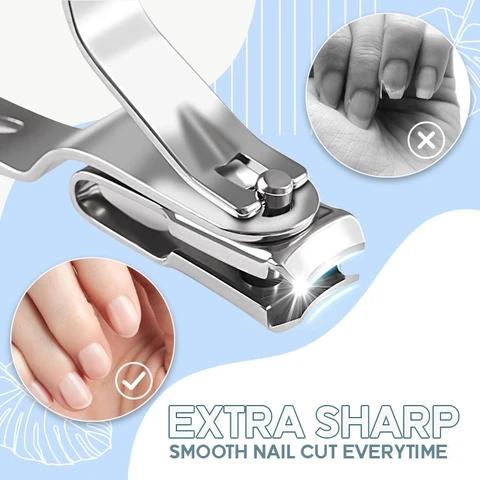 Long Handle Design 360° Rotating Head Smart Nail Clipper