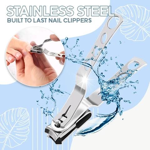 Long Handle Design 360° Rotating Head Smart Nail Clipper