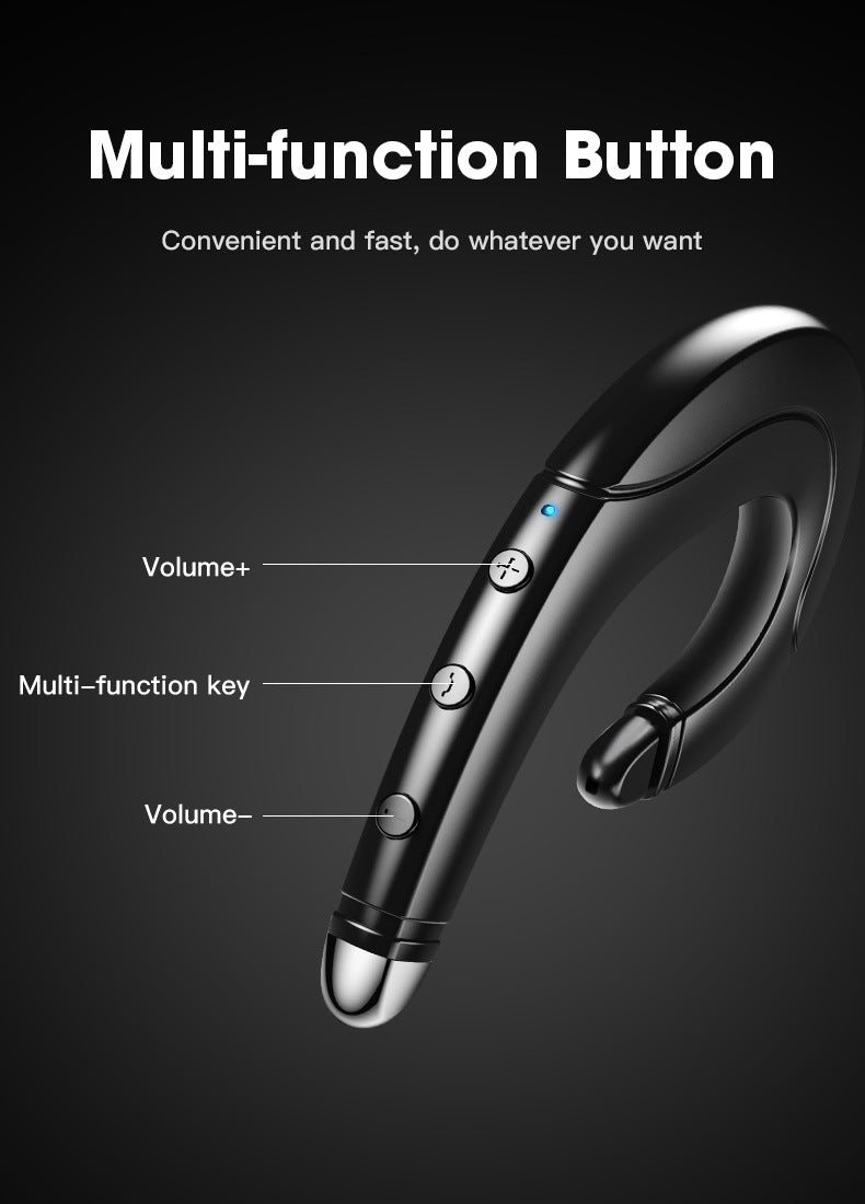 TWS Bluetooth Ear-hook Headset with Bone-Conduction