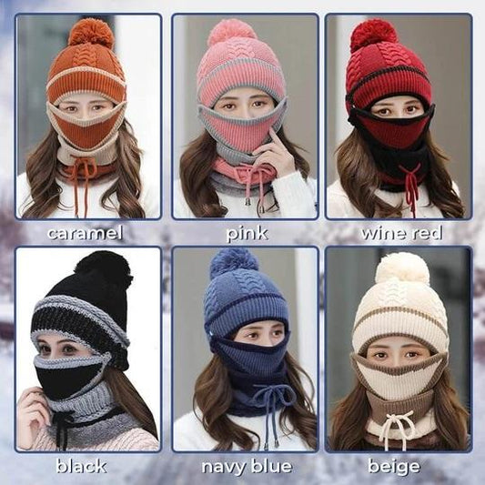 Winter Protection 3-in-1 Set (Mask,Hat,Scarf)