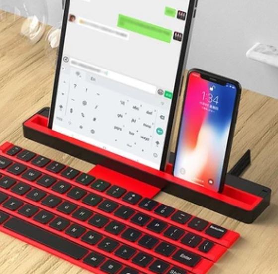 Foldable Wireless Rolly Bluetooth Keyboard - Indigo-Temple