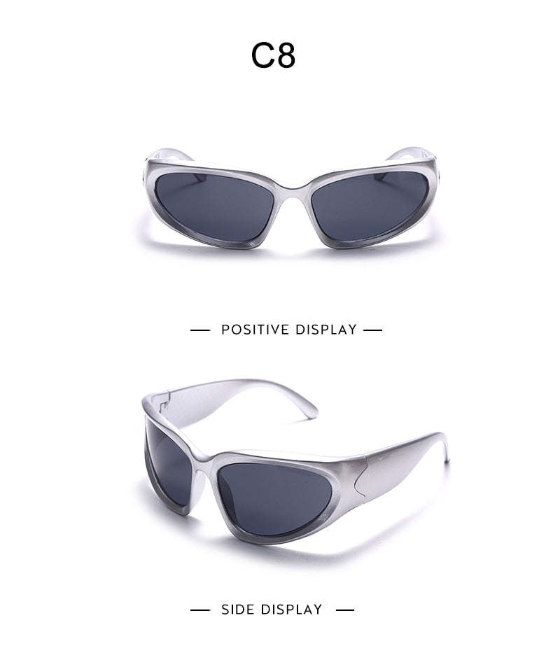 Large Frame Mirror Unisex Designer Sunglasses