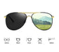 Luxury Pilot Polarized Metal Sunglasses
