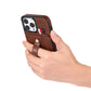 Ring & Stand Wallet Phone Case For iPhone