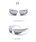 Large Frame Mirror Unisex Designer Sunglasses