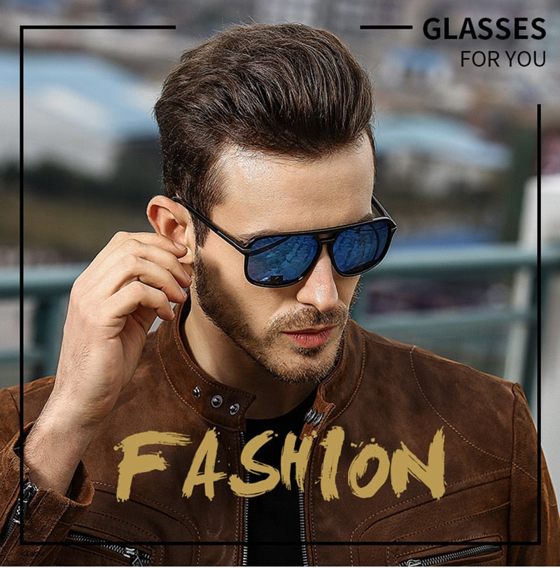 Vintage Squared Polarized Sunglasses